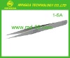 Stainless steel tweezers. Cleanroom tweezers 1-SA High precise tweezers