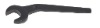 Steel bent end open end spanner