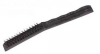 Steel wire brush with plastic handle