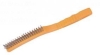 Steel wire brush with plastic handle