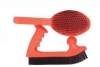 Steel wire brush with plastic handle