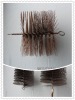 Steel wire disc chimney cleaning brush