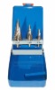 Step drill bit set