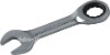 Stubby Combination Ratchet Wrench