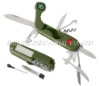 Swiss knife with compass mirror& LED Light