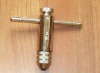 T-type adjustable ratchet tap wrench hand tool