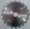 TCT multi rip saw blade with carbide wipers