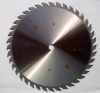 TCT saw blade for ripping wood with copper in slots