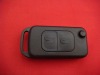TD 2 button flip remote key shell used on Benz