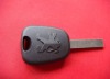 TD 307 key blank (with groove) used on Peugeot