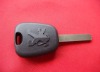 TD 307 key blank (without groove) used on Peugeot