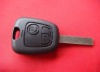 TD 307 remote key blank (with groove) used on Peugeot