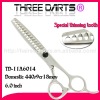 THREE DARTS free customers' logo durable barber cutting scissors