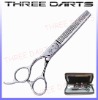 THREE DARTS salon professional left-handed thinning scissors