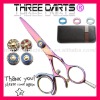 ThreeDarts Double Swivel Ring Barber Hair cutting Scissors 5.5"