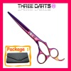 ThreeDarts Europe & America hot sales barber scissors (purple,6inch)