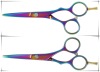 ThreeDarts brand High quality RAINBOW barber scissors