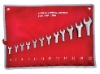 Tool kit set- 12pc flexible head combination ratchet ring spanner set