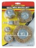 Top Quality DIY 6 Pcs Crimped Wire wheel Brush with shank