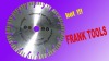 Turbo 15mm height segment semi-hot press diamond saw blade for concrete