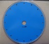 Turbo diamond saw blade for granite