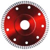 Turbo saw blade with arbor
