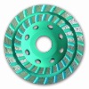 Turbo type double row cup wheel