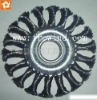 Twisted wire wheel brush