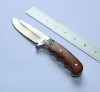 Utility Knife With Deer Bone & Rose Wood Handle
