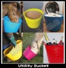 Utility bucket flexible bucket,garden pail