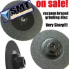 Vacuum brazed grinding disc
