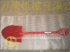 WJ-f-07 wooden handle red color farming shovel head
