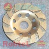 Waved Turbo Diamond Grinding Cup Wheel -- GWCP