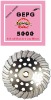Waved turbo diamond gringing cup wheel for hard material--GEPG