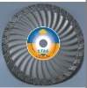 Waved turbo small diamond blade for chipping-free cutting granite---STAS