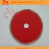 Wet cutting circular saw blade for asphalt