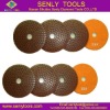 Wet diamond polishing pads