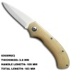 White Ceramic Folding Knife 6365IM(C)