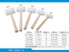 White rubber hammer Wood handle