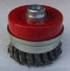 Wire brush cup brush