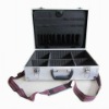 With shoulder strap durable multi-function storage aluminum case