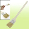 Wood Handle Bent Head 1.7" Long Synthetic Bristle Paint Brush