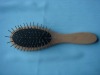 Wood handle comb