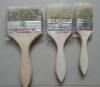 Wood handle paint brush