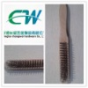 Wood handle steel wire brush