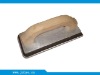 Wooden handle plastering trowel