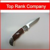 Wooden handle pocket knife