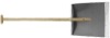 Wooden snow shovel with "T" handle