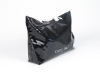 (XHF-TOOL-001) black glossy pvc shoes bag