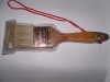 Yellow wooden handle paint brush